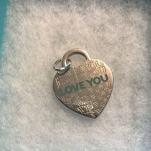 Brand new Tiffany & Co “Love You” Heart Tag